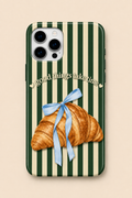 MOOD | GREEN LİNES AND CROISSANT CASE