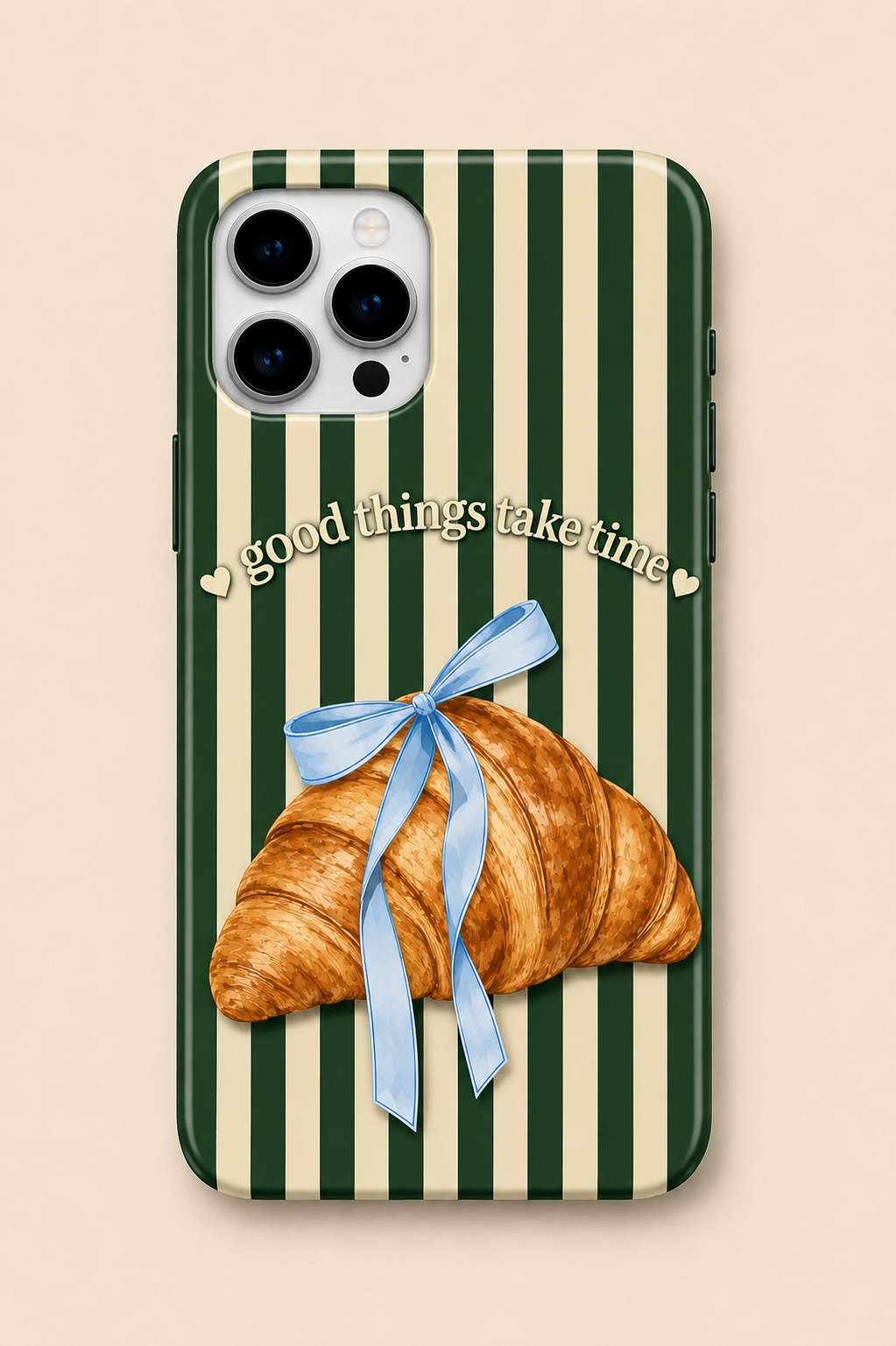 MOOD | GREEN LİNES AND CROISSANT CASE